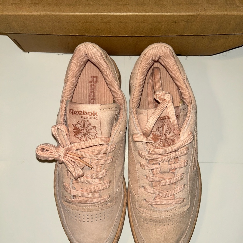 Reebok Rose Cloud/ Rustic Clay and Tan Sole Sneakers